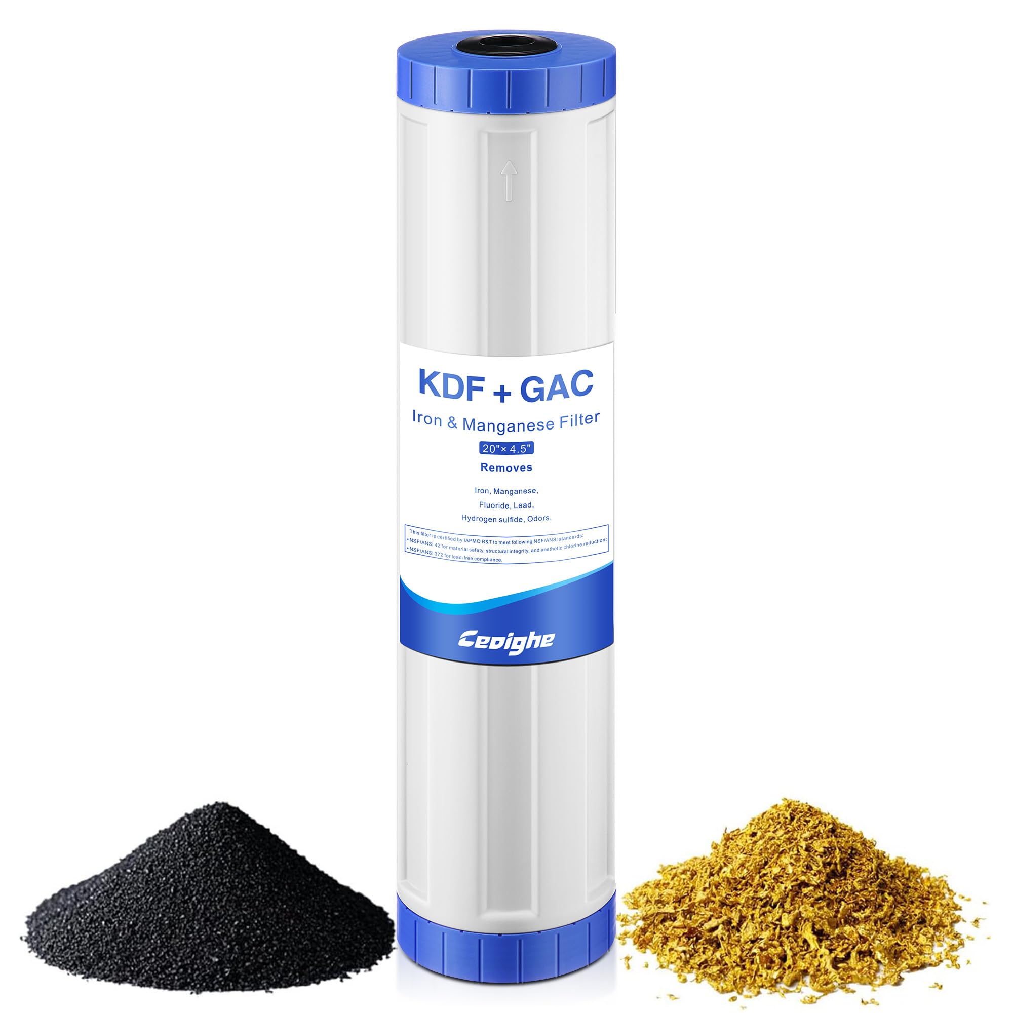 Amazon.com: Ceoighe KDF-20BB & GAC Carbon Water Filter, 20'' x 4.5